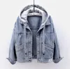 Denim manteau femmes Y2k coton printemps automne Ropa Cardigan jean Punk gothique Bomber veste coupe-vent femmes vestes coréennes 240301