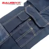 Capris Bauskydd Women & Men's Male Cargo Workwear Overall Bib Pants Suspender Trousers with Braces Overall with Knee Pads