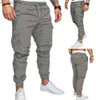 Men's Pants Fashion Mens Skinny Urban Straight Cargo Pants Leg Trousers Pencil Jogger Tactical Cargo Pants Male army Trousers 240308