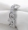 Luksusowy Choucong Wieck Antique Jewelry Flower Desgin 925 Sterling Silver Symulowane kamienie ślubne pierścionki zaręczynowe dla miłości 57894822