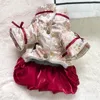 犬のアパレル冬のドレス中国の年ペット服の子犬衣装ヨーキーポメラニアのプードルビチョンシュナウザータンスーツチョンサム