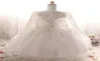Vinterklänning för tjej långärmad vit dop klänningar baby flicka 1 år födelsedag slitage småbarn flicka spets dopning boll klänning5033421