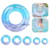 Jouets de bain Paillettes ciel étoilé anneau de natation pour enfants adultes enfants tube de mousse de piscine gonflable géant flottant garçons et filles jouet amusant de l'eau H240308