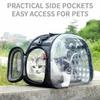 حاملات القطط قابلة للطي حقيبة شفافة قفص PET PET جرو النقل التنفس الكلب حقيبة يد محمولة حقيبة يد محمولة للملحقات