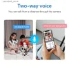 Baby Monitor Camera 5G WiFi E27 Bulb Monitoring Full Color Automatic Human Tracking Digital Zoom Video Security Q240308