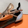 Tongs Sandales Plates Couverture Talons Designer Sandale Confort Femmes Casual Robe Élégante En Cuir De Veau Top Miroir Qualité Creative Fabricscalf Chaussures