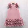 Girls Tiered Falbala Cake Abite Abito da ballo In Kids Ruffle Fly maniche Principessa Abito estate per bambini abbigliamento Z7025