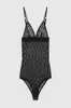 Textile Letters Tulle Lace Bodysuit Corsets Fashion Embroidered Underwear Womens Comfortable Breathable Bodysuits Pool Spa Beach B9080945