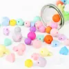 1000 Stuks 91215MM Ronde Kralen Siliocne Linzen Kralen Baby Tandjes Spiraal Hexagon Kraal DIY Fopspeen clip Houder Baby Bijtringen 240307