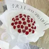 Dekorative Blumenstrauß-Herstellungsmaterialien, handgefertigt mit Geschenkpapier, Blumenset für Party, Geburtstag, Valentinstag, Hochzeit, Heimdekoration