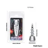 Smoking Metal Herb Tobacco 23mm Oil Rigs Wig Wag Sharp Bit Water Pipe Male Interface Joint Hookah Bong Bowl Cool Screw Shape Filter Potable Durable Bong