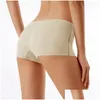 Culottes pour Femmes Culottes pour Femmes sous-vêtements pour Femmes Coton Y Solid Lady Boxers Confortables Shorts Respirants Intimes Slips Taille Moyenne Dr Dhumq