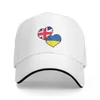 Baskenmützen Eurovision 2024 Großbritannien und Ukraine Baseballkappen Snapback Mode Hüte atmungsaktiv lässig Outdoor für Männer und Frauen