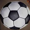1pc Basketball Football Print Blanket Funny Ball Flannel Round Soft Warm Throw Nap For Couch Sofa Offi 240304
