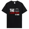 Mens T Shirts Novelty Awesome Keep Calm The Lawyer Is Here Shirt Valentines Party Short Sleeve Funny Harajuku Hip Hop T-shirt Streetwear