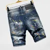 Herren-Jeans, Designer-Jeans, Herren-Jeans, Herren-Jeans mit geradem Bein, Qualitätsmarke, Stil, Persönlichkeit, High Street, amerikanische Mode, Herren-Hosen, Casua-Herren-Shorts 240308