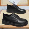 Casual Shoes Cyytl Men Leather Dress Summer Male Loafers arbetar utomhusplattform som går lyxiga fotledstränare Sneakers platt