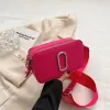 Designer the Snapshot Camera Schoudertassen Dames Crossbody Handtassen Mode Leer Wit Helemaal Zwart Roze Cross Body Strap Portemonnee Tas 20CM