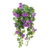 Dekorativa blommor kransar 65 cm hängande korg konstgjord morgon glans blomma krukor dekorativa manma petunia orc blommor hem dekor dh5ue