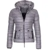 Trenchs Femmes Manteaux Femmes Winter Parka Chaud Overcot Puffer Vestes et Mode Slim Fit Solid Casual Zipper Parkas à capuche Veste d'extérieur