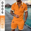 2024 Erkek Polo Gömlek Şortları Tasarımcı Spor Giyim Üst düzey Yaz Takım Moda Günlük Spor Şortları ve İki Parçalı Takım