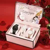 Подарок на День Святого Валентина Culis r Kesnr Пара часов для пары модные мужские и женские кварцевые часы в подарочной упаковке