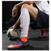 En inställd höjd Elasticitet Soccer Shin Guards Vuxna barn Sports Legging Cover Outdoor Protection Gear Anti Slip Football Socks 240228