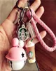 Party Favor Cute Pet Bear Cartoon Keychain Couple Key Ring Pendant gift poduct1455213