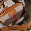VM Fashion Kiss Canvasgenuine Leather Bucket Tote Bag Luxury Womens randig handväska stor kapacitet Casual Cross-body Handväskor 240229