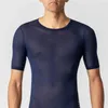 Vestes de course 2024 Est Mesh Base Couche Cyclisme Léger Respirant Route VTT Vélo Sous-Vêtements À Séchage Rapide Sous Gilet Chemise Hommes