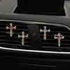 Cross Inlaid Diamond Style Air Conditioning Outlet Perfume Interior Accessories Car Fragrance