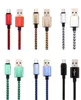 Micro USB-oplaadkabels Premium nylon gevlochten USB TYPE C-kabel Datakabel voor Android-telefoon Samsung Xiaomi 10 11 12 Googl1805994