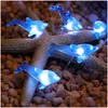 LED dizeleri Noel Cadılar Bayramı Dekoratif Dolphin String Lights 40 LED Hava Durumu Geçirmez 8 Mode İç ve Dış Mekan Uzaktan Kumanda Bakır WI DHK8C