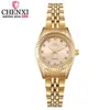 Chenxi Women Golden Silver Classic Quartz Watch女性エレガントな時計豪華なギフトウォッチレディースウォータープルーフリストウォッチ210720319t