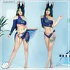 Costumi da bagno da donna Rose Tighnari Costume da bagno diviso Gioco Genshin Impact Cosplay Come Donna Anime Summer Bikini Set Costumi da bagno sexy Taglie S-XL 2023 L240308