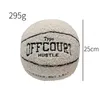 Plush Dolls 25cm Offcourt Basketball Pillow Gray Basketball Plush Toy Filling Animal Soft Plush Childrens Birthday Gift J240308