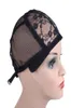 Bonnet de perruque pour la fabrication de perruques avec sangle réglable à l'arrière, taille de bonnet de tissage, bonnets de perruque sans colle, bonne qualité, filet pour cheveux noir5921699