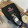 Einkaufstaschen Damen Shopper Schulterweste Tasche Serie Baumwolle Canvas Lebensmittelgeschäft Öko-Handtaschen Wiederverwendbare Pendlertasche