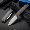 Kamp mini karbon fiber tutamak BM 533 Katlanır Bıçak Açık Hava Avı Hayatta Kalma Güvenlik Kefaret Cep Bıçakları EDC Aracı