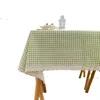 Nappe décorative en lin et dentelle, couverture rectangulaire pour salle à manger
