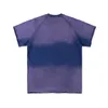 Ağır Made ABD tarzı erkek tasarımcı tişört yıkanmış vintage üniversite baskısı terry kalın tişört yaz sokak kaykay kısa kollu tshirt 24ss 0308
