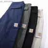 Men's Pants Cahar tt Trendy Work Pants with Military Style Unisex Fit Straight Leg Multi-Pocket Trousers 240308