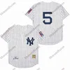 Taglia da uomo S-4XL cucita ritorno al passato Nuova maglia da baseball 5 Joe DiMaggio 7 Mantle 8 Yogi Berra York