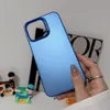 Luksusowy matowy srebrny zderzak TPU dla iPhone'a 14 13 12 11 Pro Max plus moda zwykła mikro gradient poduszka defender miękka okładka