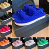 Sandaler Multicolor Luxury Lamb Wool Designer Womens Candy Color Fashion Winter Plush Warmth High Quality Lady Outdoor Gladiator Slipper Beach Shoeh240308