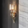 Duvar lambası Yatak Odası Kristal İç Mekan Sconce Işıkları Ev Dekorasyonları İçin Oturma Odası Lambalar İskandinav Modern Aydınlatma Armatürü