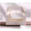 Prezent Stobag 10pcs Szwajcarskie ciasto do pieczenia opakowanie przenośne zachodnie świąteczne pudełko na boczoł