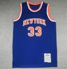 Basketball-Trikot Patrick Ewing blau weiß Classics Retro-Trikot Herren Damen Jugend S-XXL Sport-Trikot