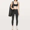 Calças ativas LL calças de yoga leggings cintura alta roupas de treino preto rosa cor sólida corrida ginásio wear elástico fitness senhora calças esportivas ao ar livre prana outfit 2438