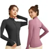 H-889 Yoga Jacke WomenDefine Workout Sport Mantel Fitness Jacke Sport Quick Dry Activewear Top Solide Zip Up Sweatshirt Sportwear Heißer Verkauf